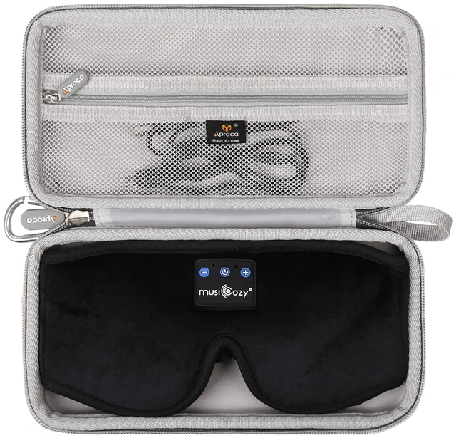Main image of Case Compatible with MUSICOZY/Mixiba/Perytong Sleep Headphones Bluetooth Headband Sleep Eye Mask, Portable Storage Protective Bag for Accessories (Case Only)