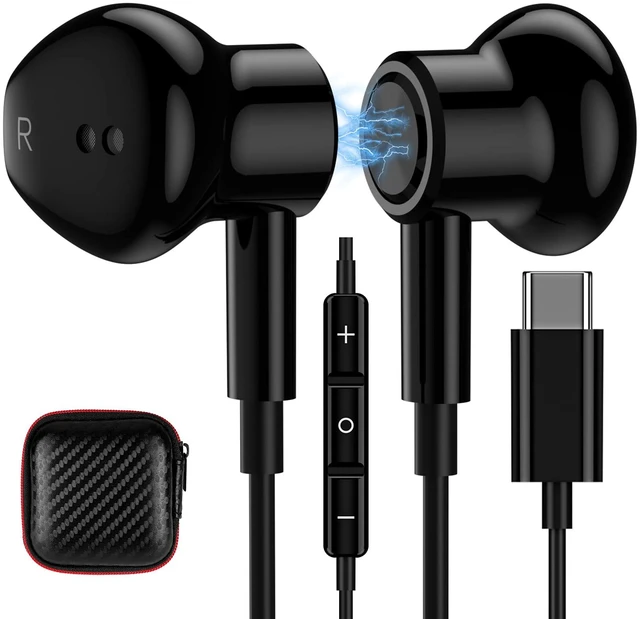 Main image of USB C Headphones Magnetic Wired Earbuds for iPhone 18 Pro Max 17 16 15 16e Noise Isolation In Ear Headphone with Mic Type C Earphone for Samsung S26 Ultra S25 S23 A17 Z Fold 8 for iPad A16 Pixel 10a 9