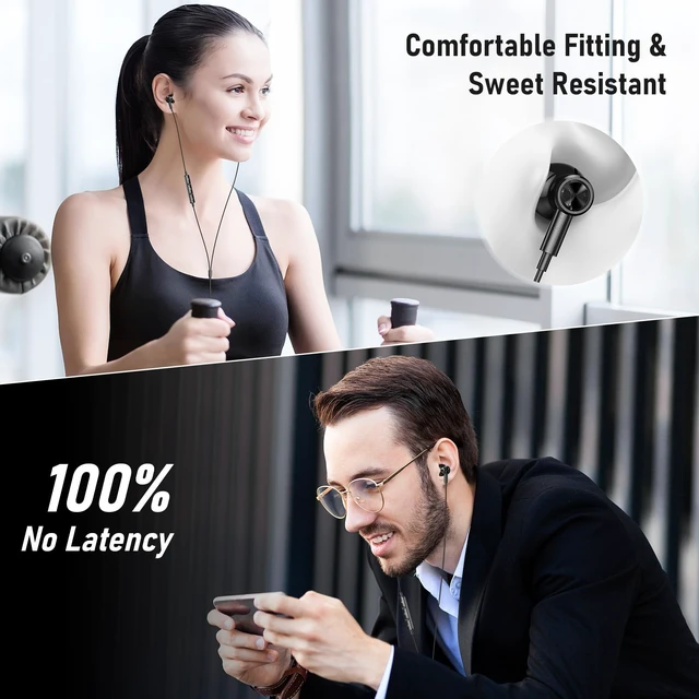 Alt view image 5 of 7 - USB C Headphones Magnetic Wired Earbuds for iPhone 18 Pro Max 17 16 15 16e Noise Isolation In Ear Headphone with Mic Type C Earphone for Samsung S26 Ultra S25 S23 A17 Z Fold 8 for iPad A16 Pixel 10a 9