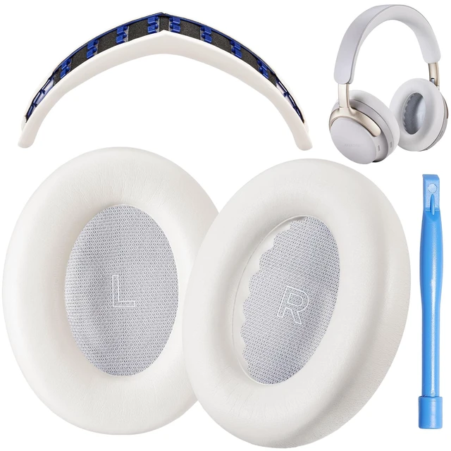 Main image of QC Ultra Replacement Ear pad and Headband Pad Kit Cushion Compatible with Bose QuietComfort Ultra Wireless Headphones. (-QUIETCOMFORT-Ultra-Combo-White-Smoke)