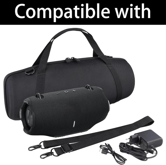 Alt view image 3 of 7 - Hard Travel Case for Xtreme 4 Portable Bluetooth Speaker, Black Portable Storage, Space For Speaker Accessories, Organized Interior, Protective Zippered Shell, Carry Handle, Shoulder Strap
