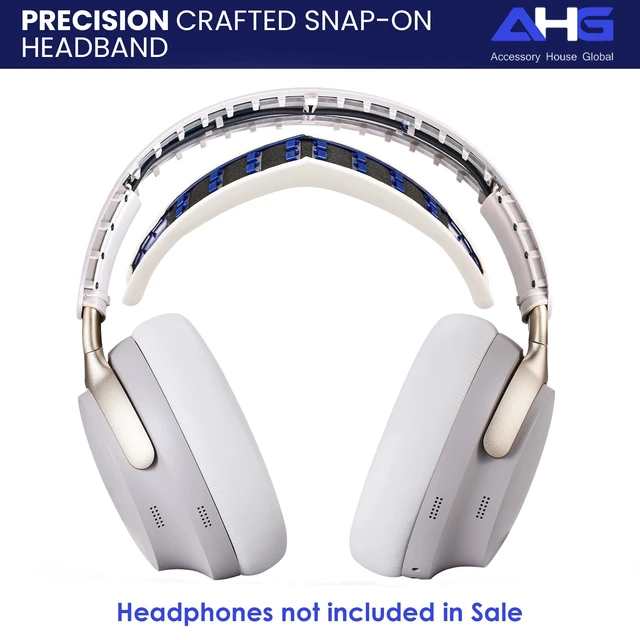 Alt view image 5 of 7 - QC Ultra Replacement Ear pad and Headband Pad Kit Cushion Compatible with Bose QuietComfort Ultra Wireless Headphones. (-QUIETCOMFORT-Ultra-Combo-White-Smoke)