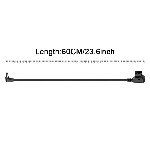 Alt view image 4 of 6 - Dtap to Right Angle DC Power Cable 12V 2.1mm for KiPRO LCD Monitors Lectrosonic Lowel Blender LED PowerTap-Lectro Devices 60 cm / 23.6 inches (2pcs)