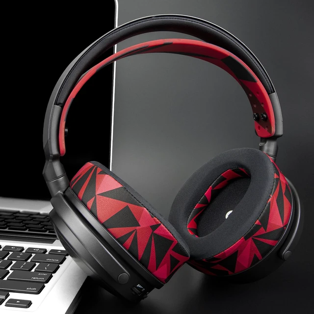 Alt view image 3 of 7 - Cooling Gel Replacement Earpads for Audeze Maxwell (Do Not Fit Audeze Maxwell 2) Headphone, Ear Pads Cushions with Breathable Ice Silk Fabric, High-Density Noise Cancelling Foam - Red Storm