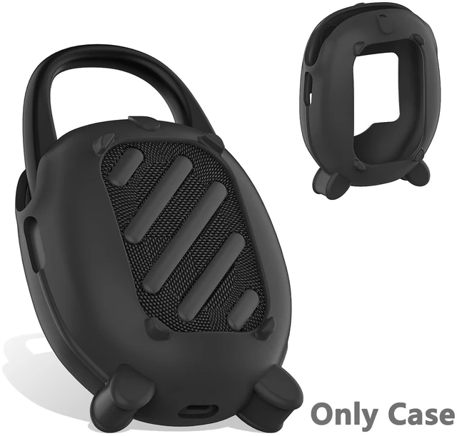 Alt view image 4 of 7 - Silicone Cover Case for JBL Clip 5 Portable Bluetooth Speaker Protective Soft Silicone Cover for JBL Clip 5 Speaker Accessories, Stand Up Case, Shockproof Cover (Black)