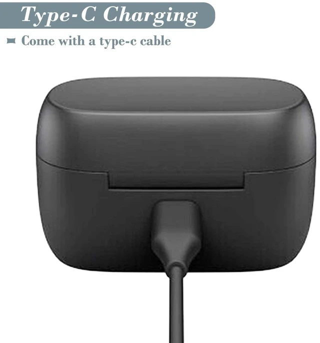 Alt view image 5 of 7 - Charging Case for Jabra Elite 85t, Replacement Charger Case 700mAh Battery for Jabra Elite 85t (Black)