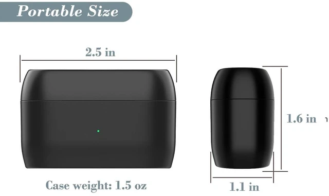 Alt view image 6 of 7 - Charging Case for Jabra Elite 85t, Replacement Charger Case 700mAh Battery for Jabra Elite 85t (Black)