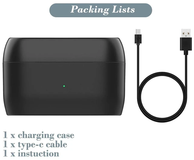Alt view image 7 of 7 - Charging Case for Jabra Elite 85t, Replacement Charger Case 700mAh Battery for Jabra Elite 85t (Black)