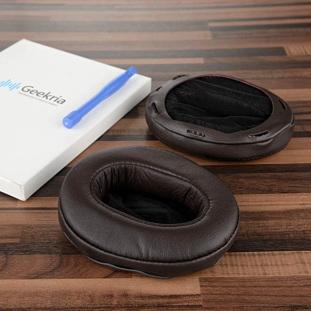 Alt view image 4 of 7 - Replacement Ear Pads Compatible with Sony MDR-1A, MDR-1ADAC Headphones, Ear Cushions (Brown)