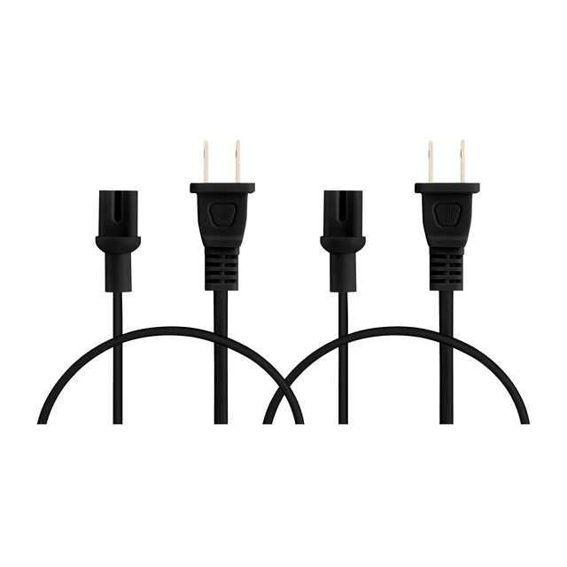 Alt view image 3 of 7 - Power Cord Compatible with Sonos Five, Sonos Play 5, Sonos Beam, Sonos Ray, Sonos Arc, Arc Ultra, Sonos Amp, Sonos Playbase, Sonos Sub Gen 3 and Sonos Sub Mini (Black, 12-Inch)