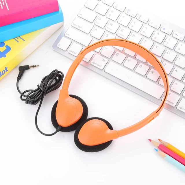 Alt view image 2 of 7 - 5 Pack Classroom Bulk Headphones for School Kids, Wholesale Class Set Wired Earphones for Students Children Toddler Teens Boys Girls and Adult (LS04, 5 Mixed)