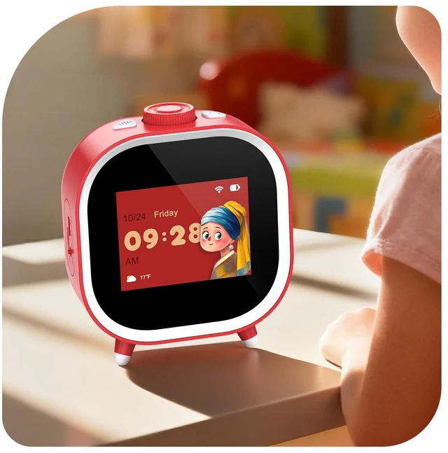 Main image of AI Companion Alarm Clock for Kids,White Elephant Gift &Top Teen Stocking Stuffer for Ages 3-18,Builds Daily Routines,Fights Procrastination with Visual Pomodoro Timer,Stocking Stuffers for Teen
