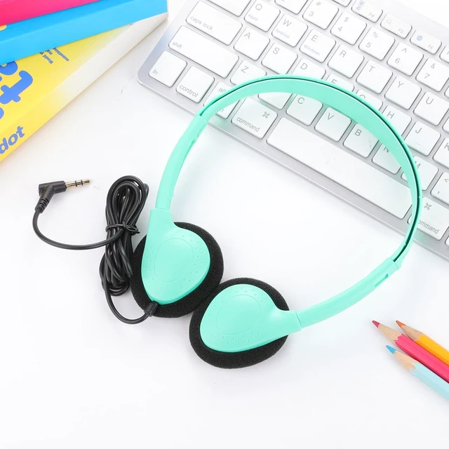 Alt view image 5 of 7 - 5 Pack Classroom Bulk Headphones for School Kids, Wholesale Class Set Wired Earphones for Students Children Toddler Teens Boys Girls and Adult (LS04, 5 Mixed)