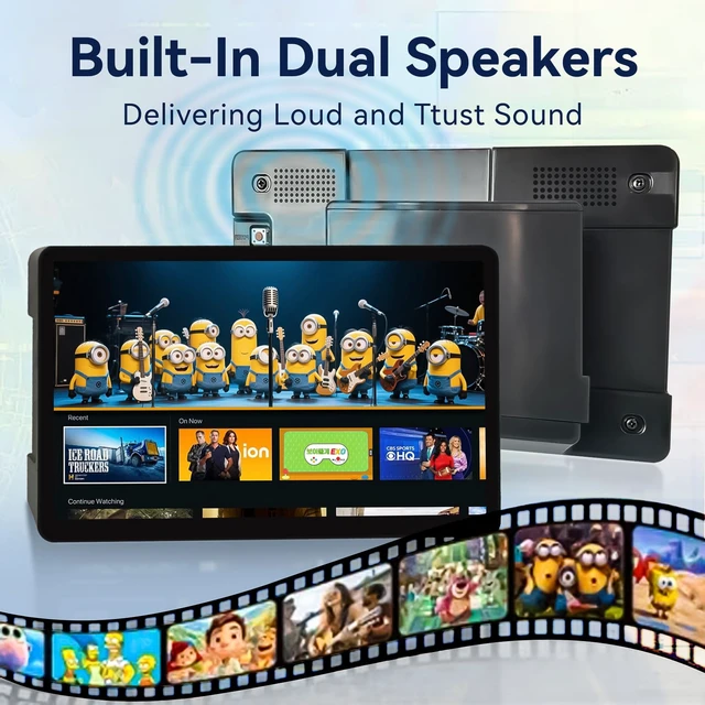 Alt view image 5 of 7 - 7'' Small HDMI Monitor 800x480 Raspberry Pi Screen with Case Second/Extend Screen for Raspberry Pi 5/4/3 Win11/10/8/7, Plug & Play, Dual Speakers, Non-Touch