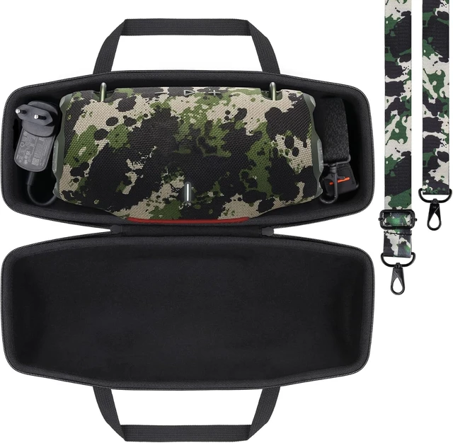 Alt view image 2 of 7 - Hard Travel Case for Xtreme 4 Portable Bluetooth Speaker, Camo Portable Storage, Space For Speaker Accessories, Organized Interior, Protective Zippered Shell, Carry Handle, Shoulder Strap