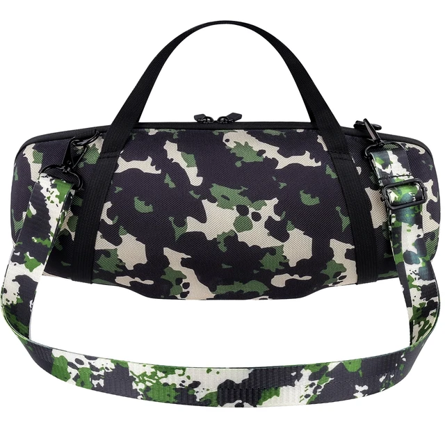 Alt view image 7 of 7 - Hard Travel Case for Xtreme 4 Portable Bluetooth Speaker, Camo Portable Storage, Space For Speaker Accessories, Organized Interior, Protective Zippered Shell, Carry Handle, Shoulder Strap