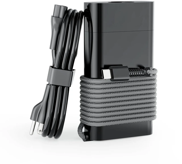 Main image of New Slim 65W USB C Laptop Charger Compatible with HP OmniBook X AC Adapter Envy Spectre 12 13 X360 Chromebook 14 Pavilion EliteBook Elite x2 Power Supply 65W PD Fast Charging Multiple Protection
