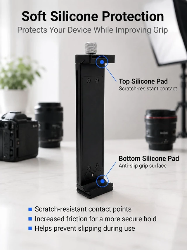 Alt view image 2 of 7 - LM-01 Arca Swiss Laptop Tripod Mount Foldable Aluminum, For MacBook Pro & iPad, Portable Clamp, 1/4" Screw Mount, For Photography, Video & Tethering