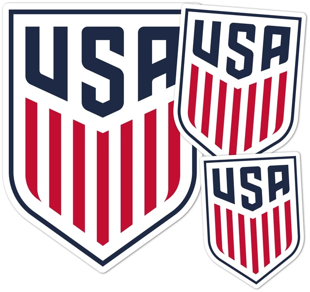 Main image of US Soccer USMNT Sticker Decal (T3-1) Officially Licensed USSF USA Vinyl Laptop, Bottle, Cars and Scrapbook, Merch