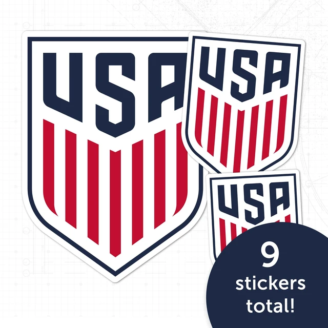 Alt view image 4 of 7 - US Soccer USMNT Sticker Decal (T3-1) Officially Licensed USSF USA Vinyl Laptop, Bottle, Cars and Scrapbook, Merch