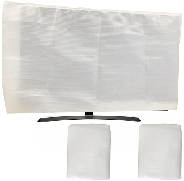 Main image of 2 Pack Foam Flat Screen TV Cover(Fits TV Screens up to 50"-55") 55" L x 32" W Flat Screen TV Protection During House Moving, Storing, or Home Renovation
