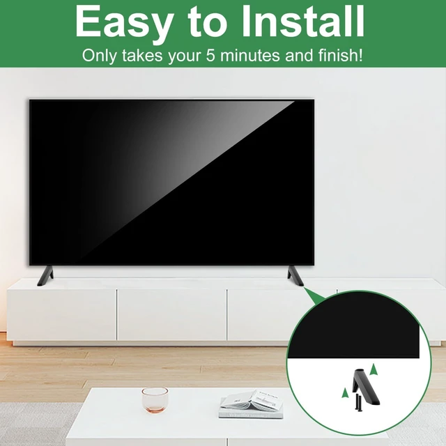 Alt view image 7 of 7 - Not Universal, TV Stand Only for Insignia Roku TV Stand Legs Replacement with Screws Set Using Correct Stand Hole as Marked, Hole Spacing 0.48 to 0.94in Only, Refer to Image 2 to Confirm