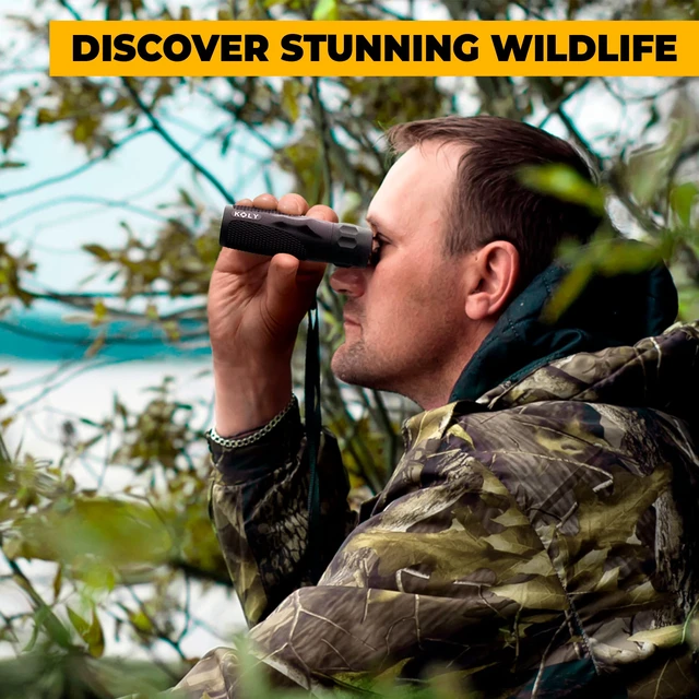 Alt view image 2 of 5 - BAK-4 Prism 10X25 Monocular Telescope, Compact Weather Resistant Scope with Snake Skin Grip, Designed for Bird Watching, Hiking, Hunting, Archery, and More, 10X Magnification, Black