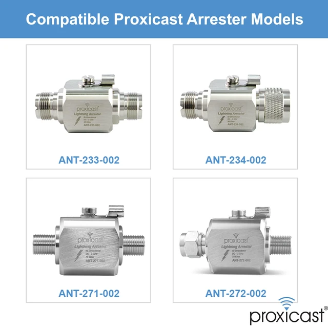 Alt view image 6 of 6 - Replacement 230V Gas Discharge Tubes for 0-3 GHz Arresters 4 Pack - OEM GDT Cartridges for ANT-23x and ANT-27x Series Coaxial Lightning Arresters - ANT-230-GDT-4PK