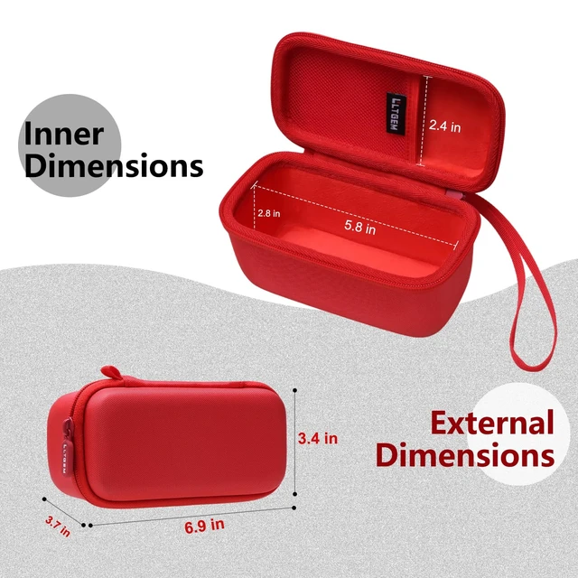 Alt view image 2 of 7 - LTGEM Case for JBL Grip Portable Bluetooth Speaker Hard EVA Shell, Water-Resistant, Shock Protection, Scratch-Resistant Interior, Portable Travel Storage Case Only