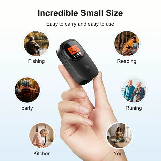 Alt view image 7 of 7 - MI06 Portable Pocket Mini FM Radio with Clip, 2*AAA Batteries Operated Excellent Reception, Clear LCD Display, Station Preset, Memory Favorite, Stereo Earphone for Walking Jogging Meeting