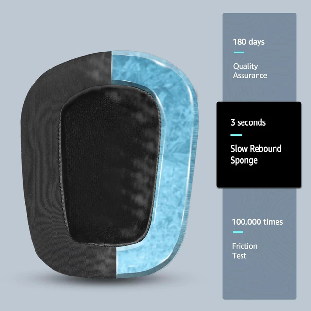 Alt view image 7 of 7 - Cooling Gel Replacement Ear Pads for Logitech G933 Gaming Headset, Also Fits G935 G930 G635 G633 G633S G533 G430 G431 G432 G433 Headphone, Earpad for G332 G230 G231 G233 Headset