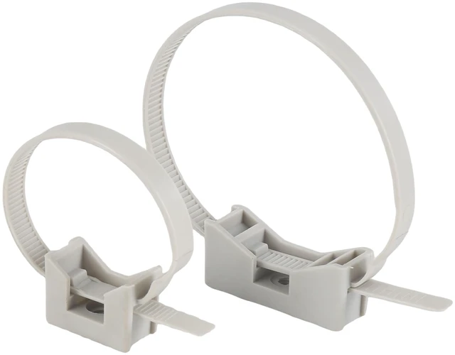 Main image of 7" Saddle Mounting Zip Tie,Pipe Bracket Clamps,Pipe hanger,for Rigid Insulating Tubes(pack of 50 Pcs)