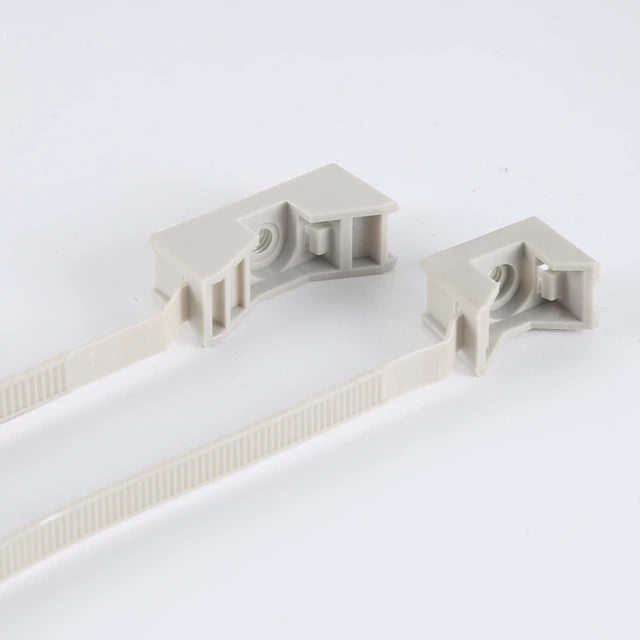 Alt view image 6 of 7 - 7" Saddle Mounting Zip Tie,Pipe Bracket Clamps,Pipe hanger,for Rigid Insulating Tubes(pack of 50 Pcs)