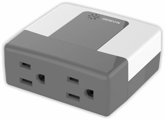 Main image of 2-Outlet Surge Protector for Refrigerators & Home Appliances, Voltage Protector with Over/Under Voltage & Surge Protection, Time Delay, LED Indicator Lights, Grounded Wall Plug, 15A 120V 1800W