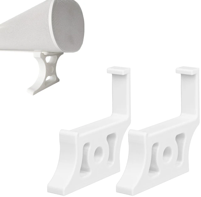 Main image of Soundbar Stand Compatible with Arc, Adjustable 3-Height Riser Base (25mm-75mm), Sturdy Base for TV & Shelf, Prevents Audio Blockage, Tool-Free Installation(50mm White)