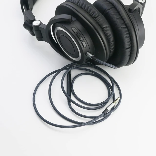 Alt view image 7 of 7 - 3.5mm to 2.5mm Male Audio Cable Compatible with Audio Technica ATH-M50x(2.5mm Port), ATH-M40x, ATH-M70x, ATH-M60X Headphone, Remote Volume Mic Compatible with Samsung Galaxy Android Phone