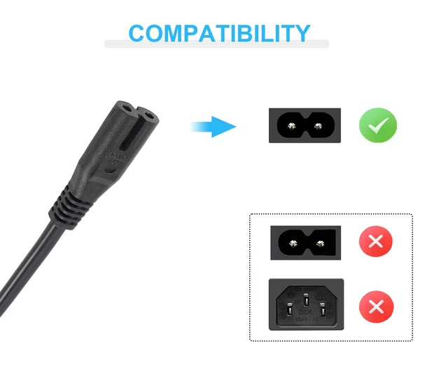 Alt view image 4 of 5 - 12FT Power Cord for ION Game Day Wireless Rechargeable Speaker System Power Cable Replacement