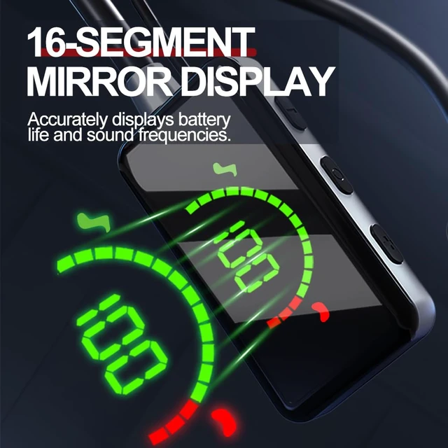 Alt view image 6 of 7 - S2 Neckband Bluetooth Headphones, 90H Playtime, Bluetooth 5.3 Earphones with 10mm Drivers, Low Latency Game Mode, TF Card Support, 7 EQ Mode, Type-C Fast Charging, Sweatproof Sport Earbuds