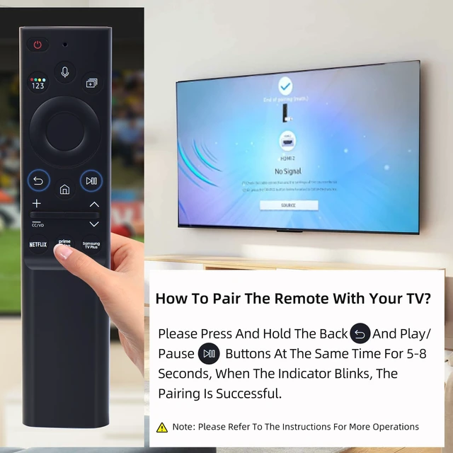Alt view image 3 of 7 - BN59-01357A Solar Voice Remote fit for Samsung QLED Series Smart TV For BN59-01357F BN59-01357P Voice Remote Control Full Function Replacement