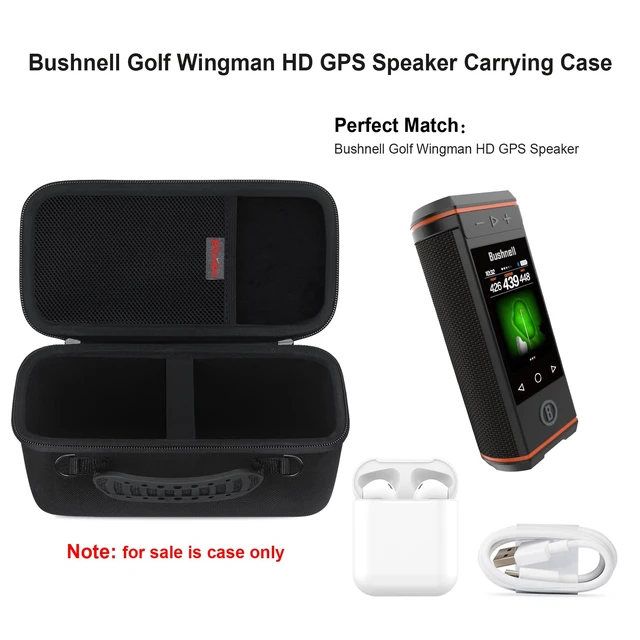 Alt view image 2 of 7 - Carrying Case for Bushnell Golf Wingman HD GPS Speaker, Black Golf GPS Speaker and Handheld GPS Rangefinder Hard Travel Bag, with Mesh Pocket Handle Double Zipper, for Protective Storage
