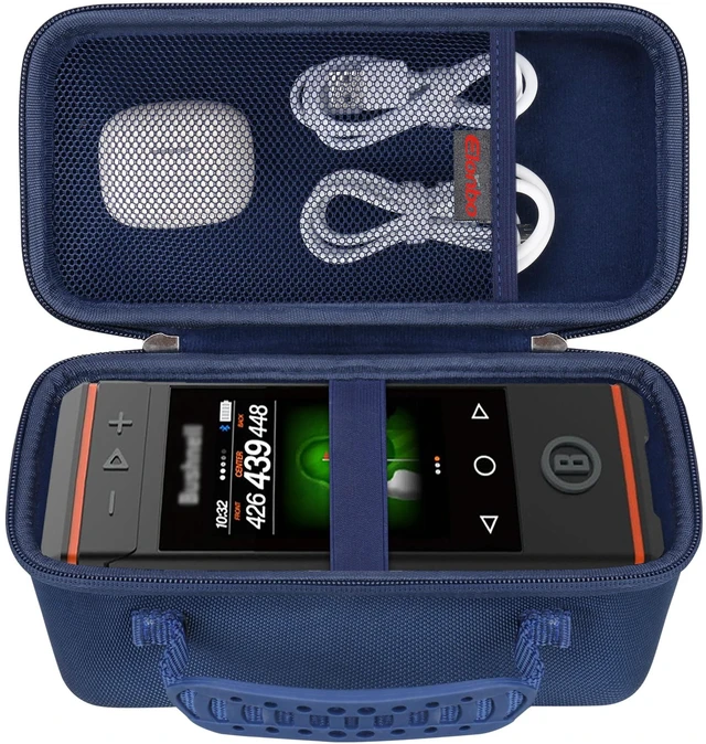 Main image of Carrying Case for Bushnell Golf Wingman HD GPS Speaker, Navy Golf GPS Speaker and Handheld GPS Rangefinder Hard Travel Bag, with Mesh Pocket Handle Double Zipper, for Protective Storage