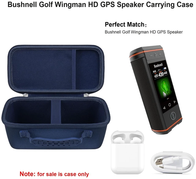 Alt view image 2 of 7 - Carrying Case for Bushnell Golf Wingman HD GPS Speaker, Navy Golf GPS Speaker and Handheld GPS Rangefinder Hard Travel Bag, with Mesh Pocket Handle Double Zipper, for Protective Storage