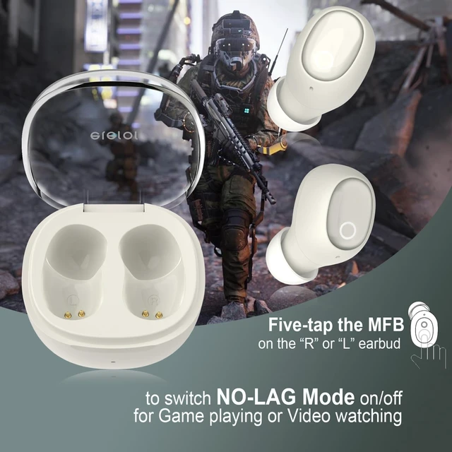 Alt view image 5 of 7 - Wireless Earbuds for Small Ear Canals Mini Size, Cute Bluetooth Ear Buds for Women Girls with 2 Noise Reduction Mic for Clear Calls, Small Wireless Earphones with Immersive Premium Sound