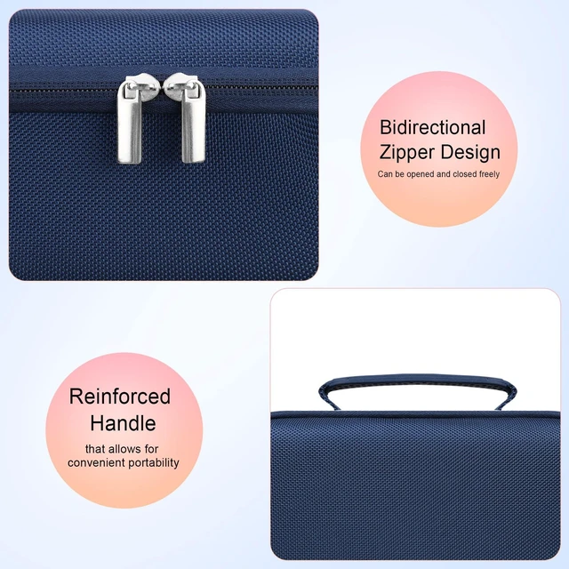 Alt view image 4 of 7 - Carrying Case for Bushnell Golf Wingman HD GPS Speaker, Navy Golf GPS Speaker and Handheld GPS Rangefinder Hard Travel Bag, with Mesh Pocket Handle Double Zipper, for Protective Storage