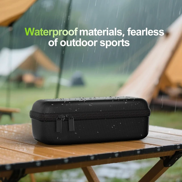 Alt view image 3 of 7 - Hard Case for Bose SoundLink Flex 2nd/1st Gen Speaker - Black Hard Travel Storage Case with Mesh Pocket, Shoulder Strap and Carabiner for Bose SoundLink Flex 2nd/1st Gen Speaker