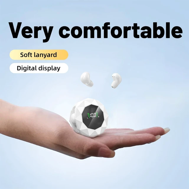 Alt view image 2 of 7 - Wireless Earbuds,Bluetooth 6.0 Headphones, ENC Noise Cancelling, Ergonomic Sport Headphone Headset for Gym/Running/Work,Ultra-Mini Stylish Headphones for Sleep & Day (Khaki)