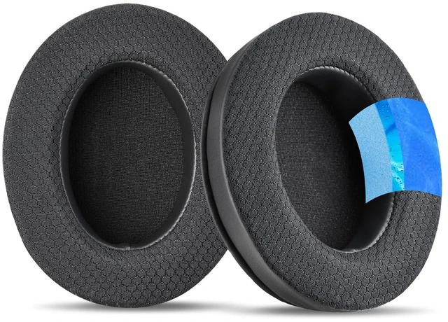 Main image of Premium Hyper X Cool Gel earpads. Compatible with Kingston HyperX Cloud Alpha 2 Wireless Cloud III S Flight 2 Stinger 2 headsets and many more. Cooling Gel Breathable Mesh