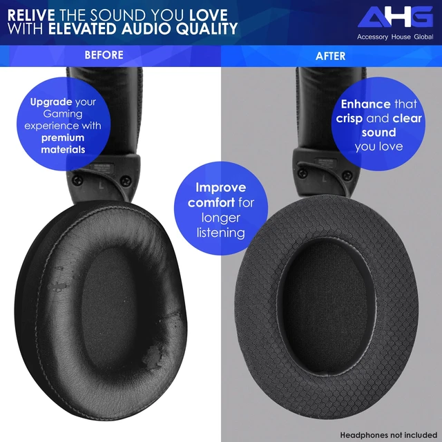 Alt view image 4 of 6 - Premium Hyper X Cool Gel earpads. Compatible with Kingston HyperX Cloud Alpha 2 Wireless Cloud III S Flight 2 Stinger 2 headsets and many more. Cooling Gel Breathable Mesh