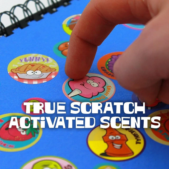 Alt view image 5 of 7 - Dr. Stinky's Silly Scratch N Sniff Stickers, 4-Pack, Novelty Scents Silent but Deadly, Unicorn Poop, Broccoli, and Money Scents, Made in North America