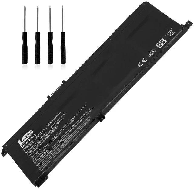 Main image of SA04XL Replacement Battery SA04055XL L43267-005 for HP Envy X360 17-CG 17-CG1 17T-CG 17T-CG100 17M-CG0013DX 17M-CG1013DX 15-DR Series Notebook, 55.67Wh 3682mAh 4-Cell Li-ion Laptop Battery